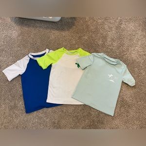 3 boys cat & jack rash guard swim shirts size 4T